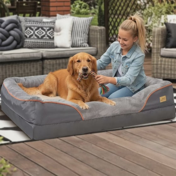 Jumbo Orthopedic Memory Foam Dog Bed - BORWART XPET368